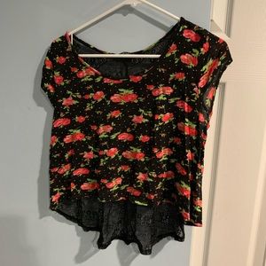 Floral crop top